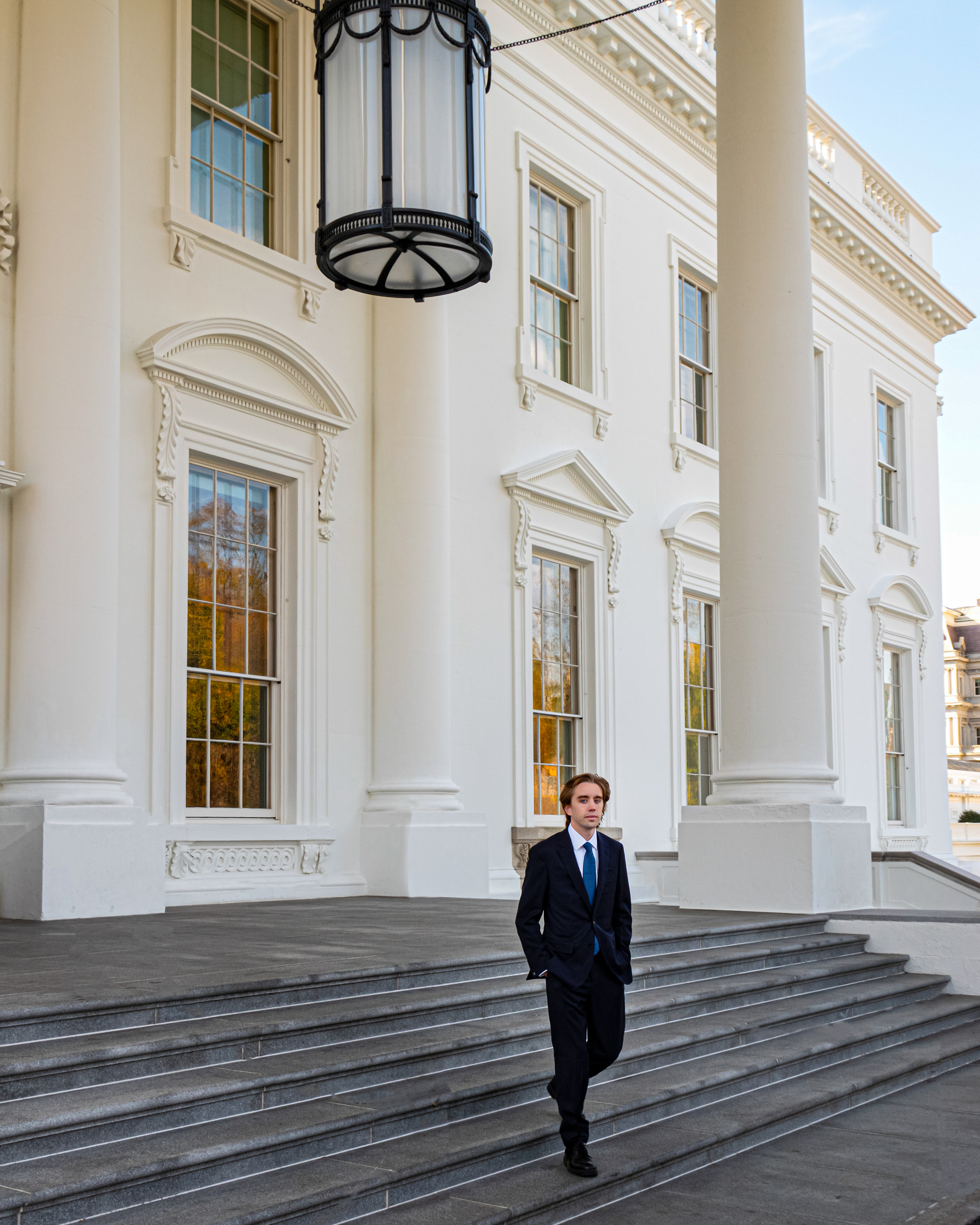 Mark Alfred on the White House steps
